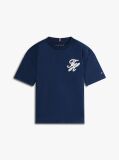 Blue Logo Appliqué Interlock Knit T-Shirt  Boys