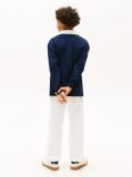 Blue Tricou Polo Cu Maneci Lungi Heritage Colour-Blocked Cu Steag  Baieti