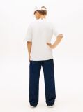 White Logo Embroidery Jersey Twill T-Shirt  Boys