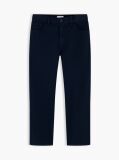 Blue Herringbone Pantaloni Twill Cu Picior Evazat Barrel  Baieti