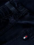Blue Herringbone Pantaloni Twill Cu Picior Evazat Barrel  Baieti