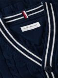 Blue Cotton Polo Tipping Cardigan  Boys