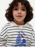 Multi Logo Graphic Polo Collar Sweatshirt  Boys