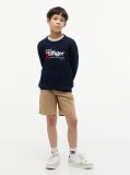 Blue Logo Interlock Pique Sweatshirt  Boys