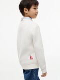 White Logo Interlock Pique Sweatshirt  Boys