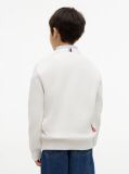 White Logo Interlock Pique Sweatshirt  Boys