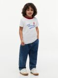 Alb Tricou Cu Logo-ul Crest  Baieti