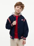 Blue Hooded Bomber Jacket  Boys