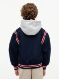 Blue Hooded Bomber Jacket  Boys