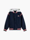 Blue Hooded Bomber Jacket  Boys
