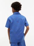 Blue Regular Fit Poplin Short Sleeve Shirt  Boys