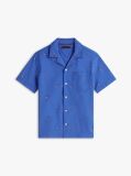 Blue Regular Fit Poplin Short Sleeve Shirt  Boys