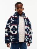Alb Geaca Fleece Fair Isle Polar  Baieti