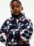 Alb Geaca Fleece Fair Isle Polar  Baieti
