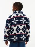 Alb Geaca Fleece Fair Isle Polar  Baieti