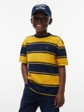 Yellow Stripe Jersey Crew Neck T-Shirt  Boys