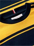 Yellow Stripe Jersey Crew Neck T-Shirt  Boys