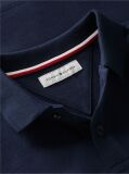 Blue Polo Pique Cu Croiala Regular Si Logo  Baieti