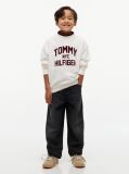 Black Relaxed Faded Barrel Black Jeans  Boys
