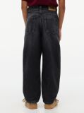 Black Relaxed Faded Barrel Black Jeans  Boys