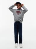 Blue Flag Embroidery Straight Jeans  Boys