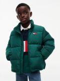 Green Essential Ripstop Relaxed Puffer Jacket  Boys