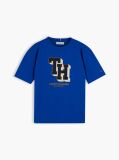 Blue T-Shirt Varsity Din Jerseu Cu Logo  Baieti