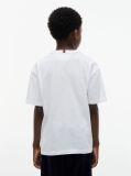 Alb T-Shirt Varsity Din Jerseu Cu Logo  Baieti