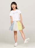 Multi Seersucker Stripe A-Line Skirt  Girls