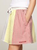 Multi Seersucker Stripe A-Line Skirt  Girls