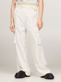 Beige Essential Satin Cargo Trousers  Girls