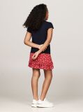 Blue Tricou Slim Fit Cu Logo Floral  Fete