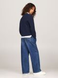 Blue Open Knit Chenille Boxy Cardigan  Girls