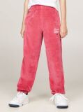 Rosu Pantaloni Sport Din Catifea  Fete