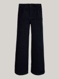 Blue Pantaloni Chino Largi Din Velur  Fete