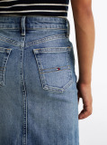 Blue Fusta Midi Din Denim Vintage  Fete