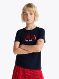 Blue Varsity Logo Crew Neck T-Shirt  Girls