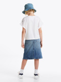 White Star Embroidered Knit Top  Girls
