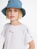 White Star Embroidered Knit Top  Girls