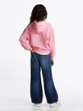 Roz Hanorac Relaxat Cu Broderie In Forma De Stea  Fete