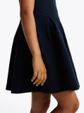 Blue Rochie Skater Fit And Flare Cu Dungi  Fete