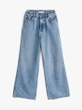Blue Jeansi Cu Paiete Si Talie Larga Cu Steagul  Fete