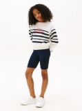 Blue Skinny Cycle Shorts  Girls