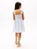 Multi Rochie Fara Maneci Cu Dungi Si Broderie Englezeasca  Fete