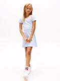 Blue Rochie Skater Cu Guler Rotund  Fete