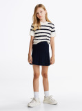 Blue Fusta Mini Din Tricot  Fete