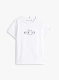 White Glitter Logo Crew Neck T-Shirt  Girls