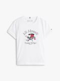 Alb Tricou Cu Personaj Steag  Fete