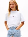 Blue Tricou Mélange Cu Logo Varsity  Fete