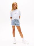 Blue Tricou Mélange Cu Logo Varsity  Fete